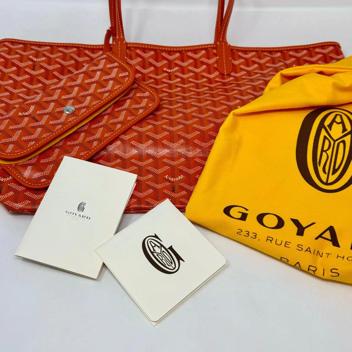 New Goyard St. Louis PM Tote with Pouch