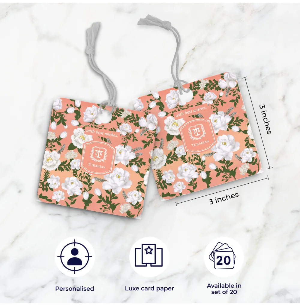Peonies Gift Tag