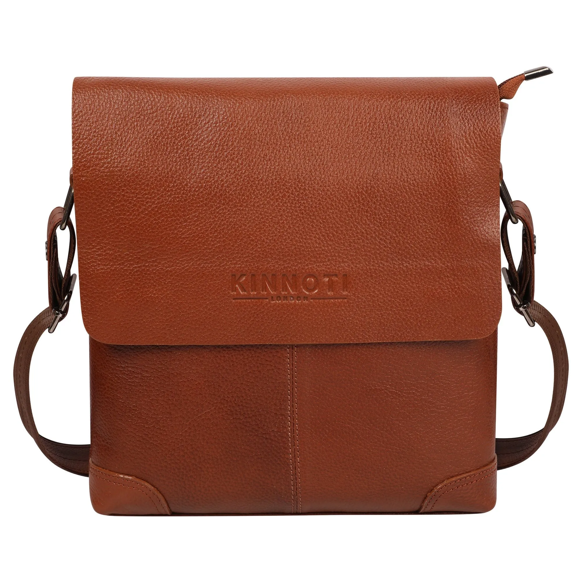 Rich Brown Genuine Leather Messenger Bag