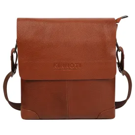 Rich Brown Genuine Leather Messenger Bag