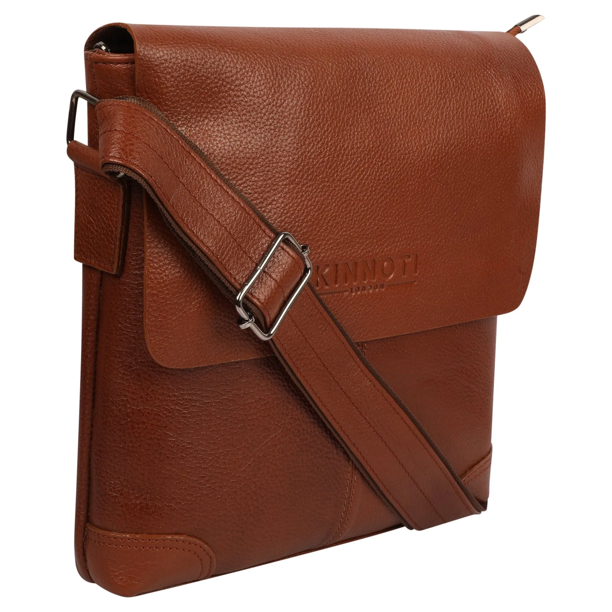 Rich Brown Genuine Leather Messenger Bag