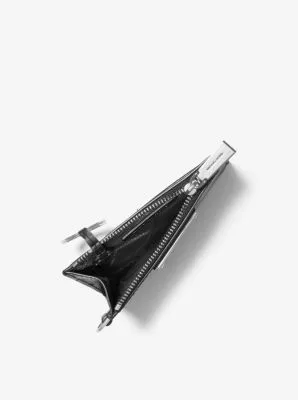 Small Logo and Leather Coin Wristlet
