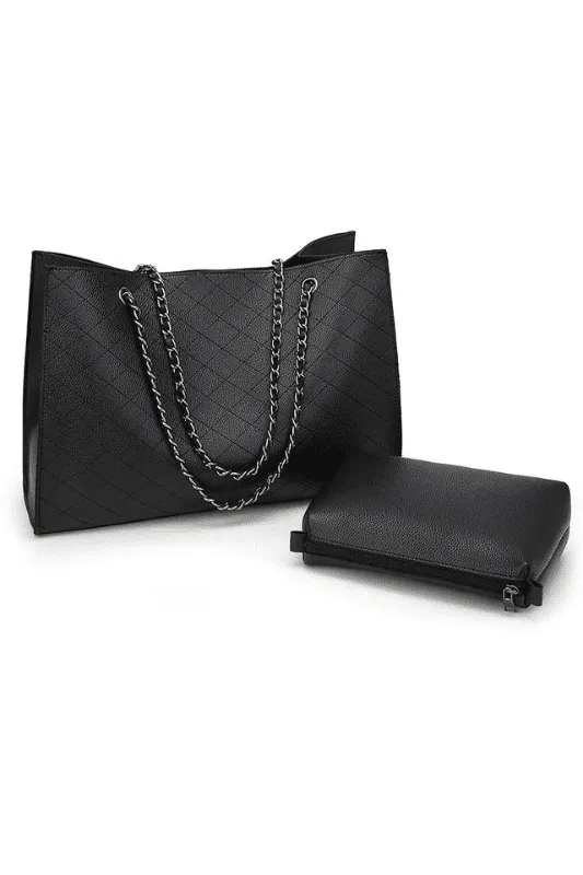 Square Tote Set | Black
