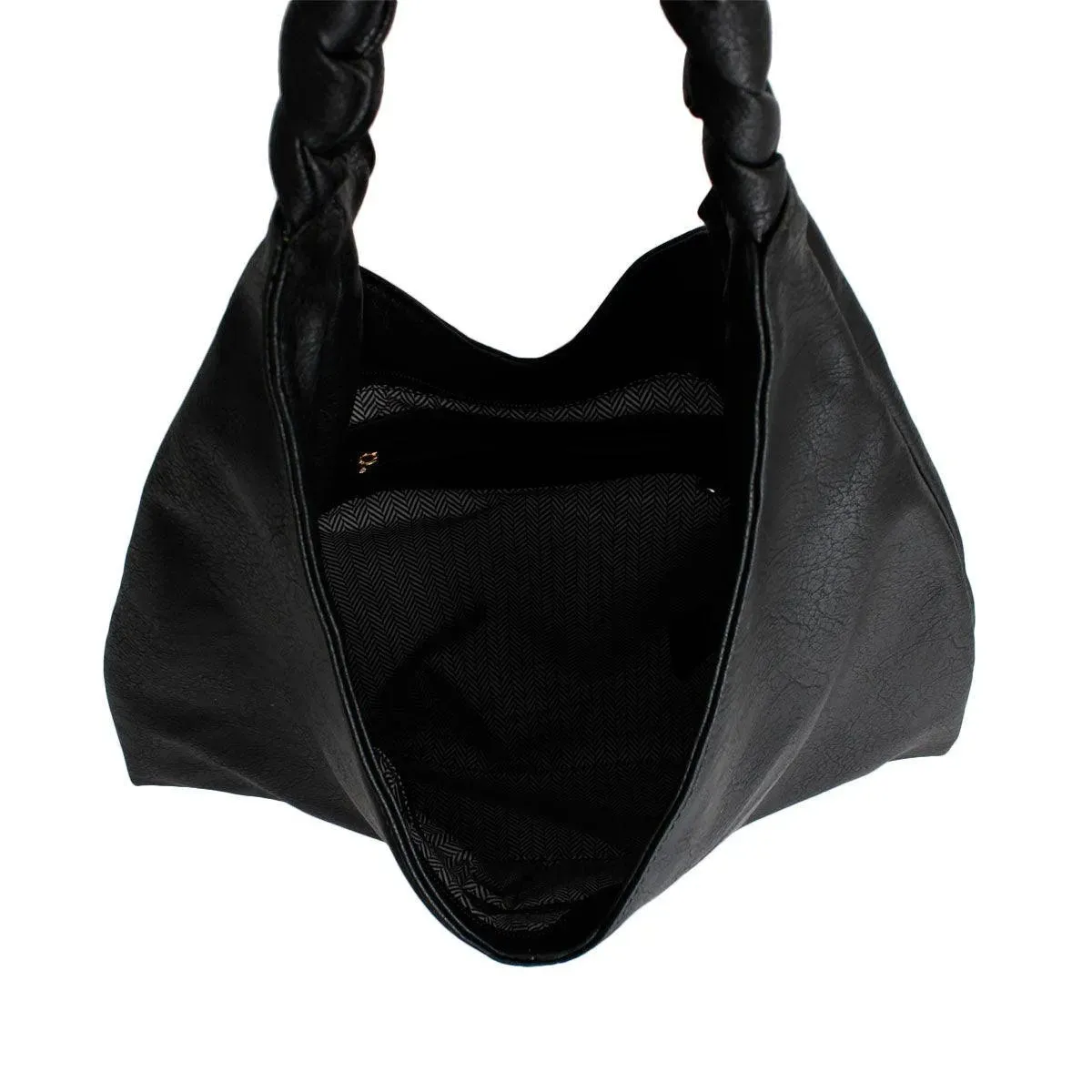 Stylish Black Vegan Leather Hobo Bag: Perfect Mix of Fashion and Function for Everyday Use