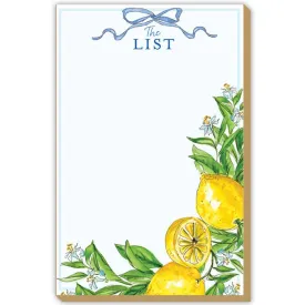 The List Lemons Notepad