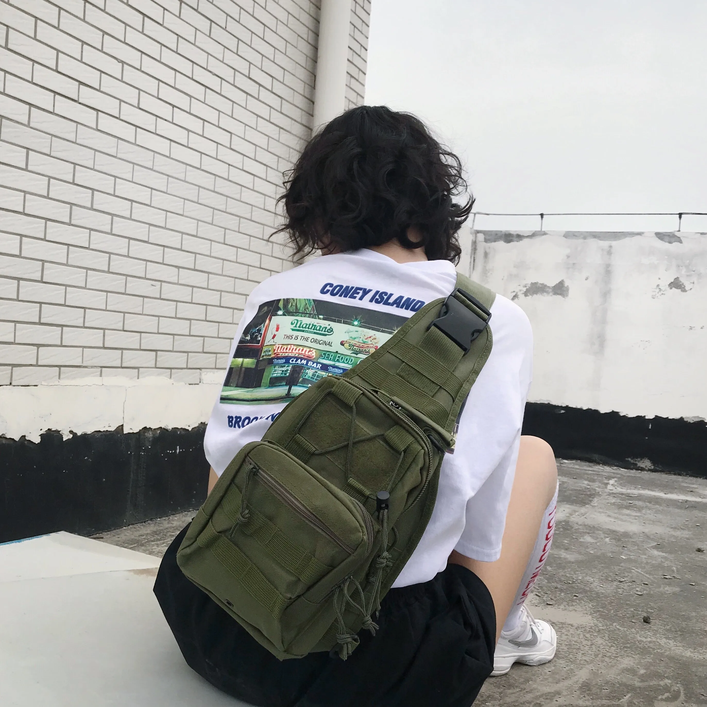 Unisex casual messenger bag KF908052