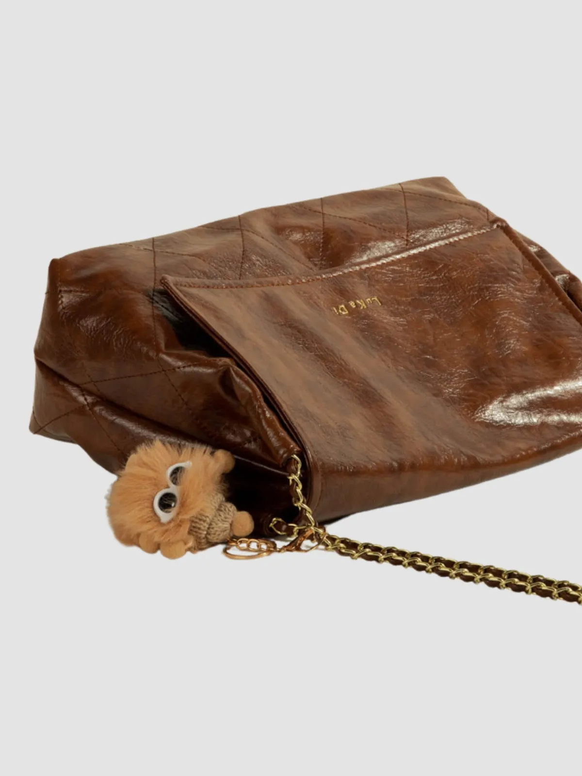 WLS Trendy Texture Shoulder Tote Bag